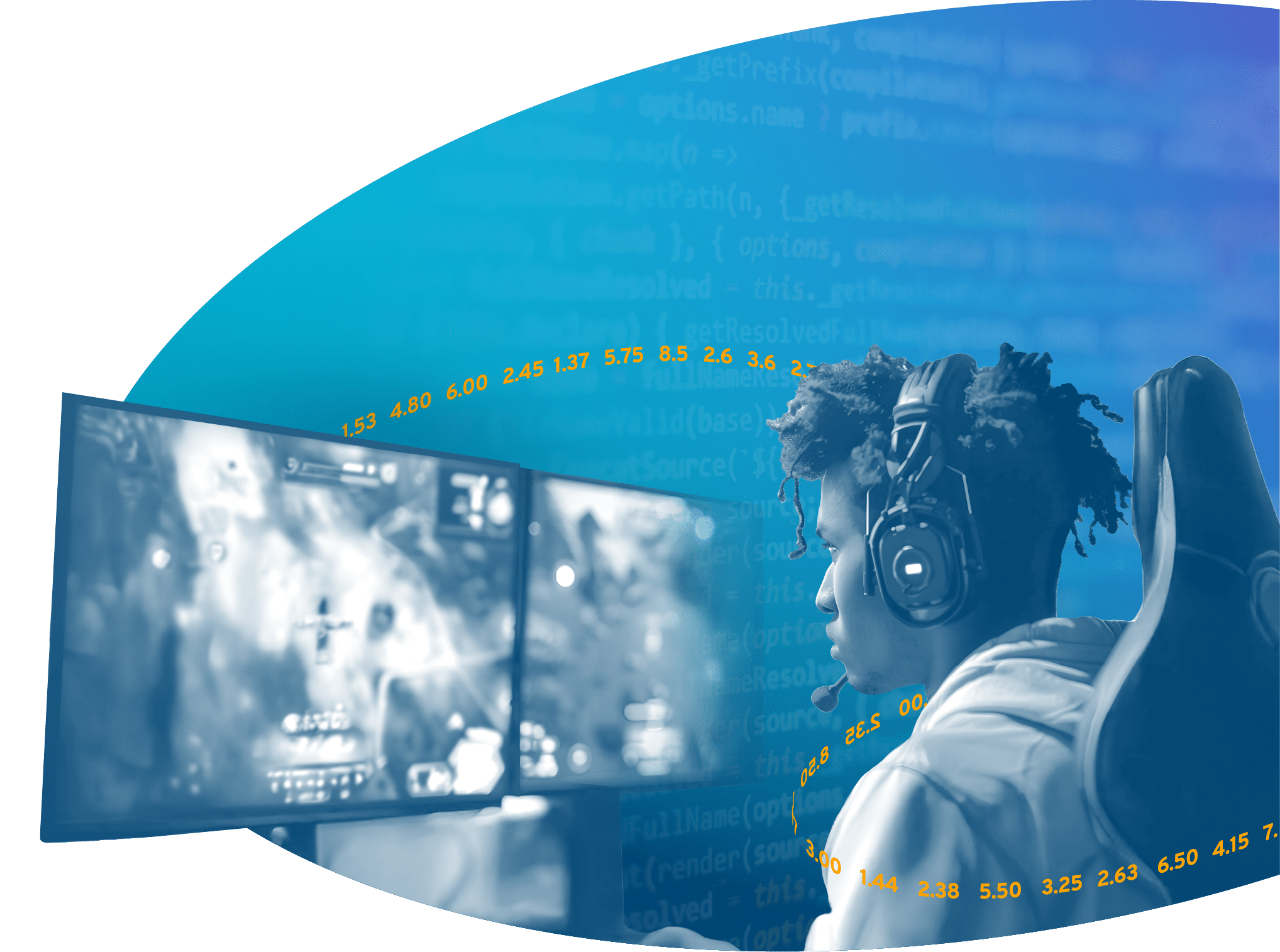 Sports graphics with background Esports 01